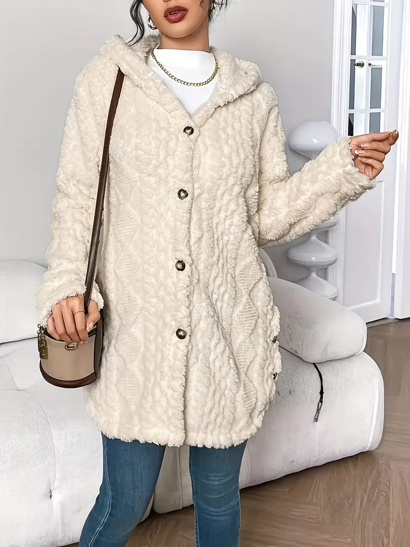 Chateau Elise | Plush Hooded Cardigan
