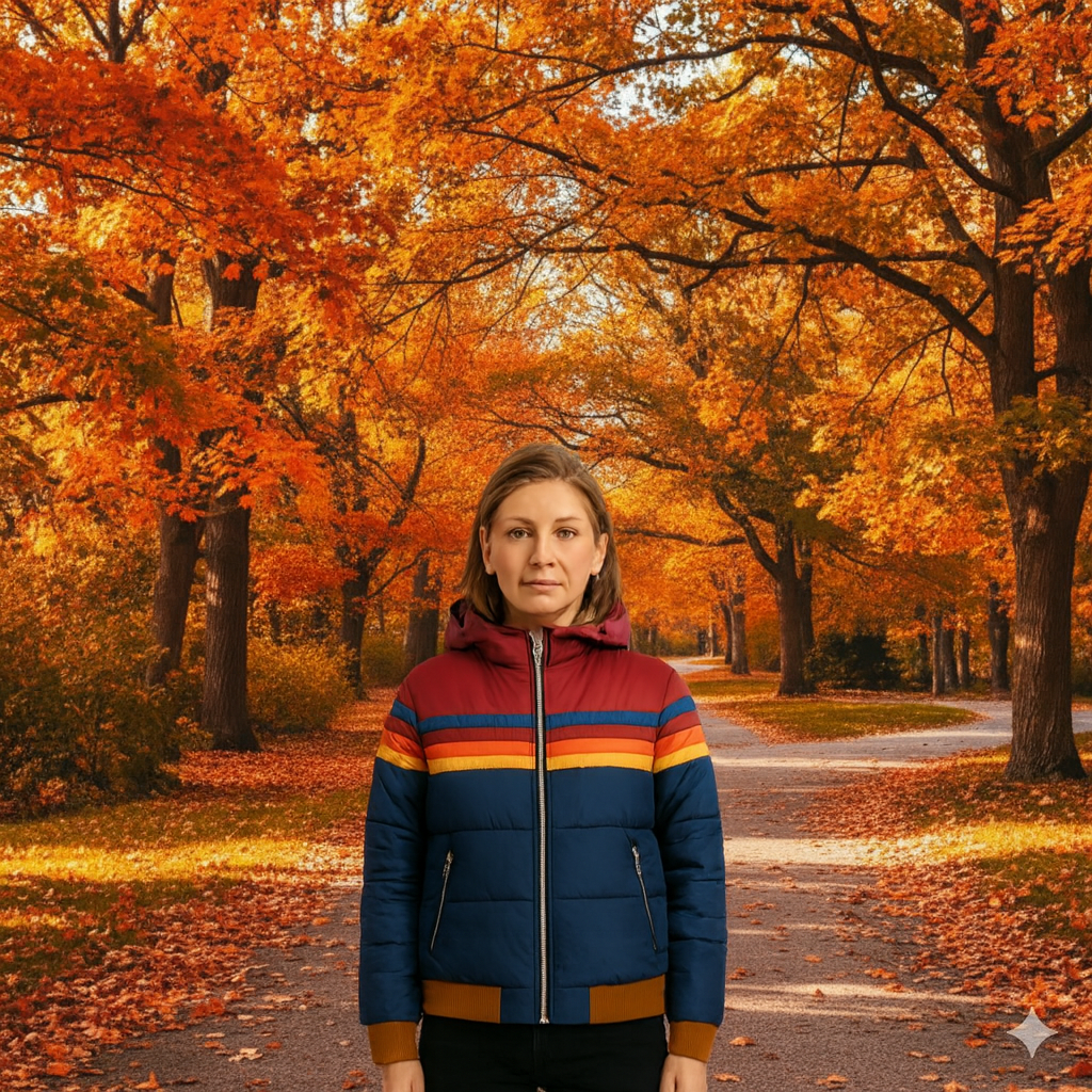 Sierra | Women’s Retro Striped Puffer Jacket