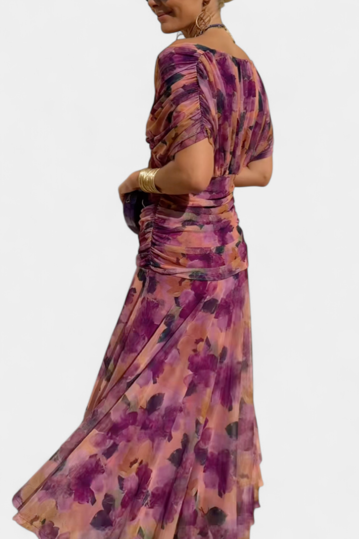 Laluna Belle® | Elegant Dress With V-Neckline
