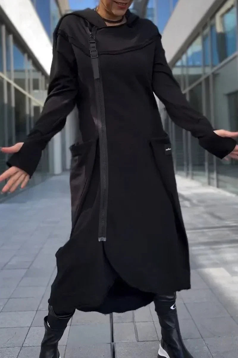 MARIE™ | LONG ZIP-UP HOODIE MADE OF LIGHTWEIGHT, BREATHABLE FABRICS