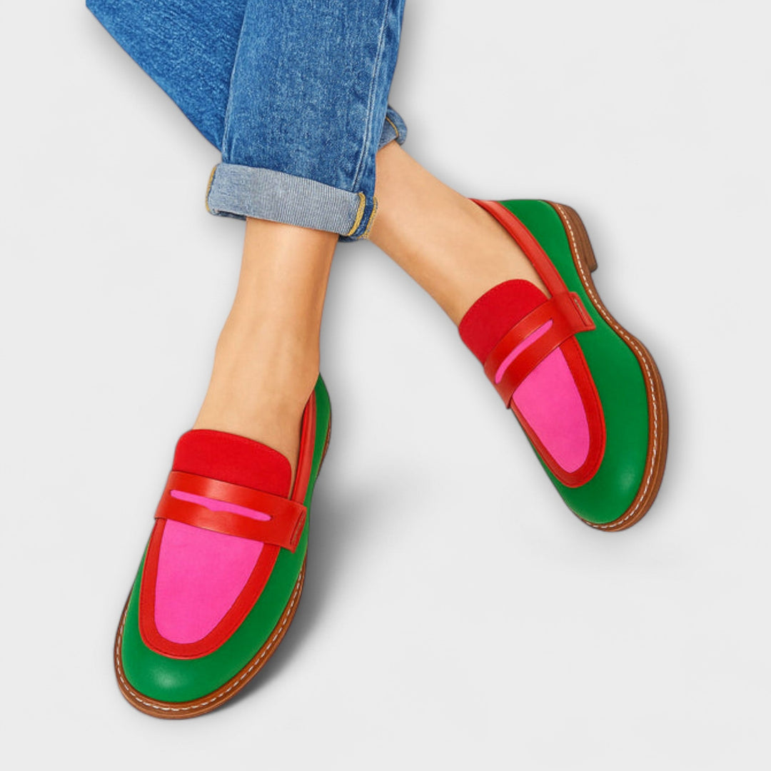 Sophia | Color Block Casual Loafers
