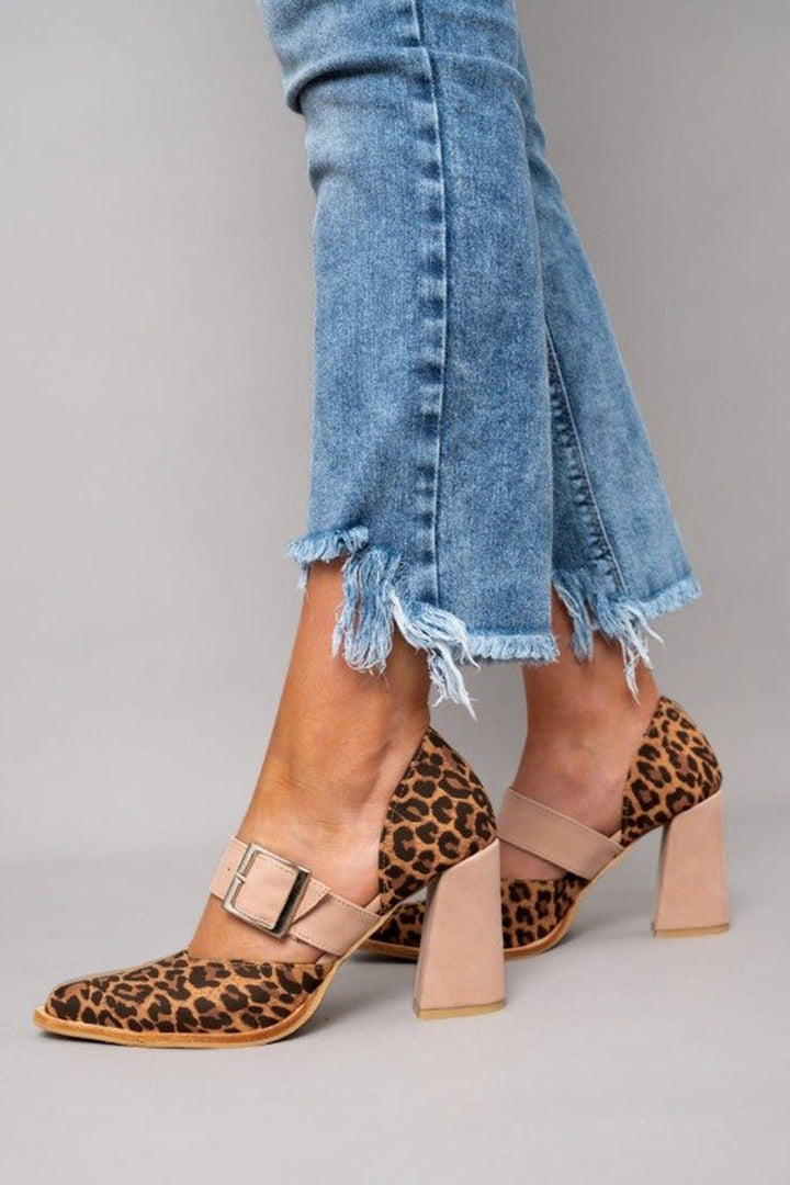 Selveta | Leopard Print Suede Heels