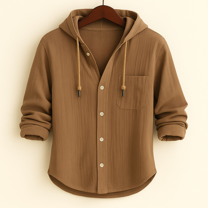 Jonas | Casual Hooded Button Shirt