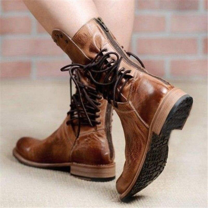 Caithlyn | Vintage Lace-Up Boots