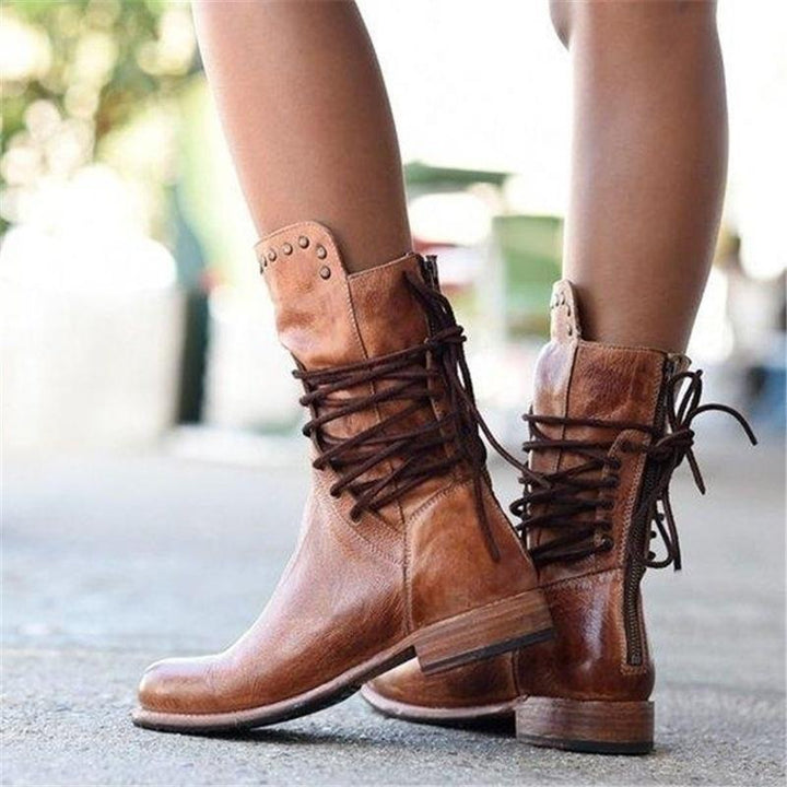 Caithlyn | Vintage Lace-Up Boots