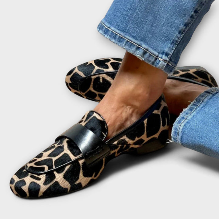 Leonie Orthopedic Leopard Moccasin