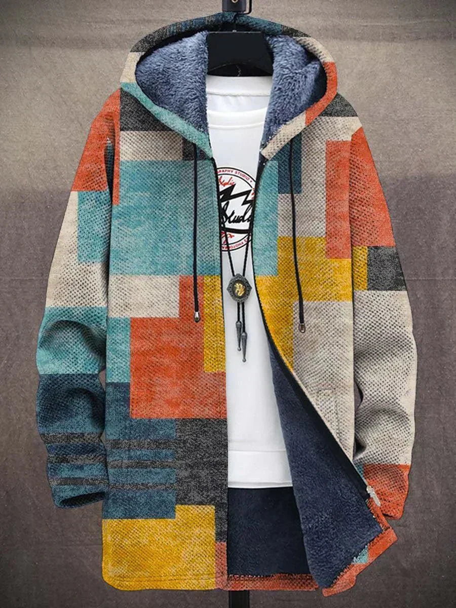 Peter | Cozy Color-Patch Hooded Jacket