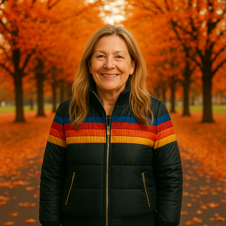 Sierra | Women’s Retro Striped Puffer Jacket