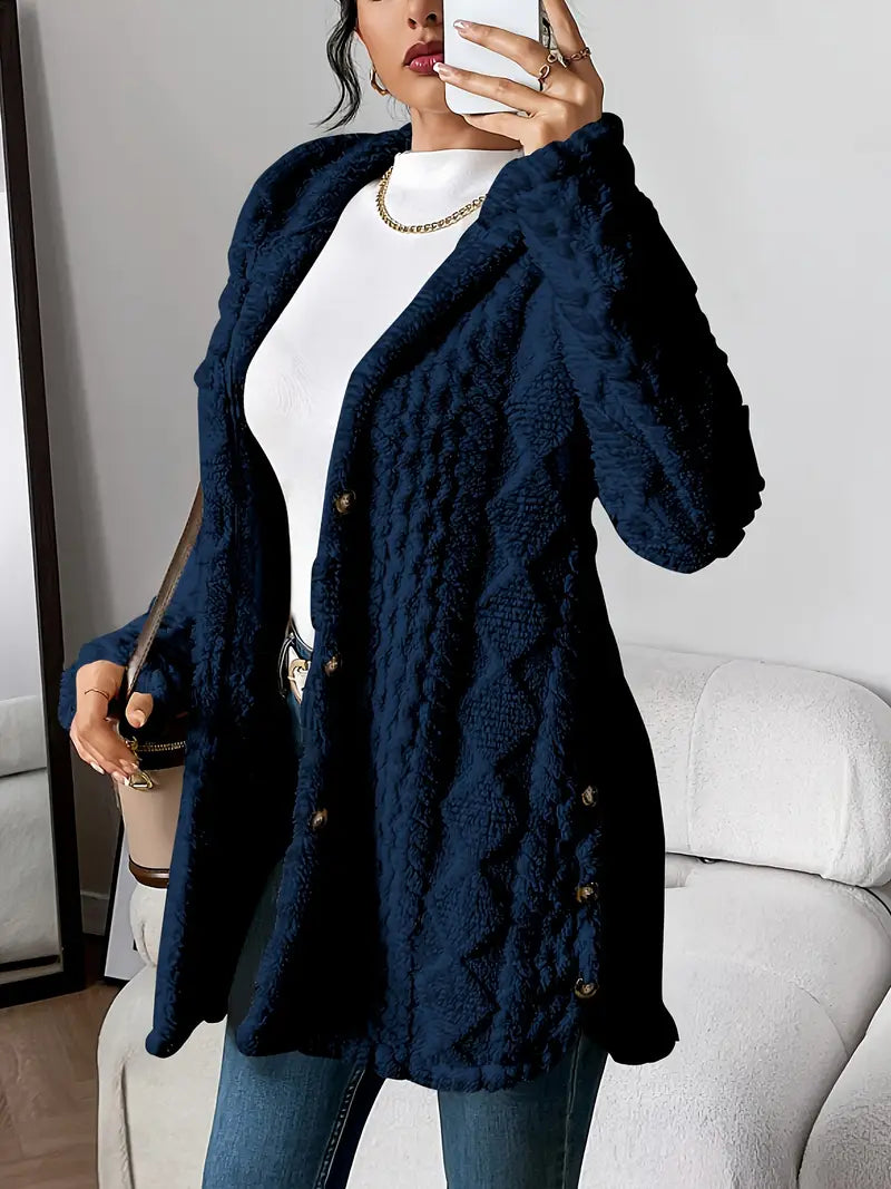 Chateau Elise | Plush Hooded Cardigan