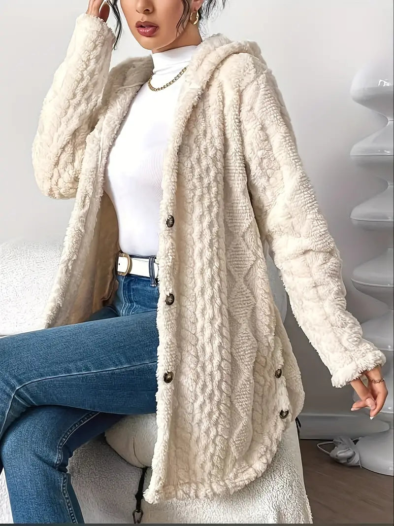 Chateau Elise | Plush Hooded Cardigan
