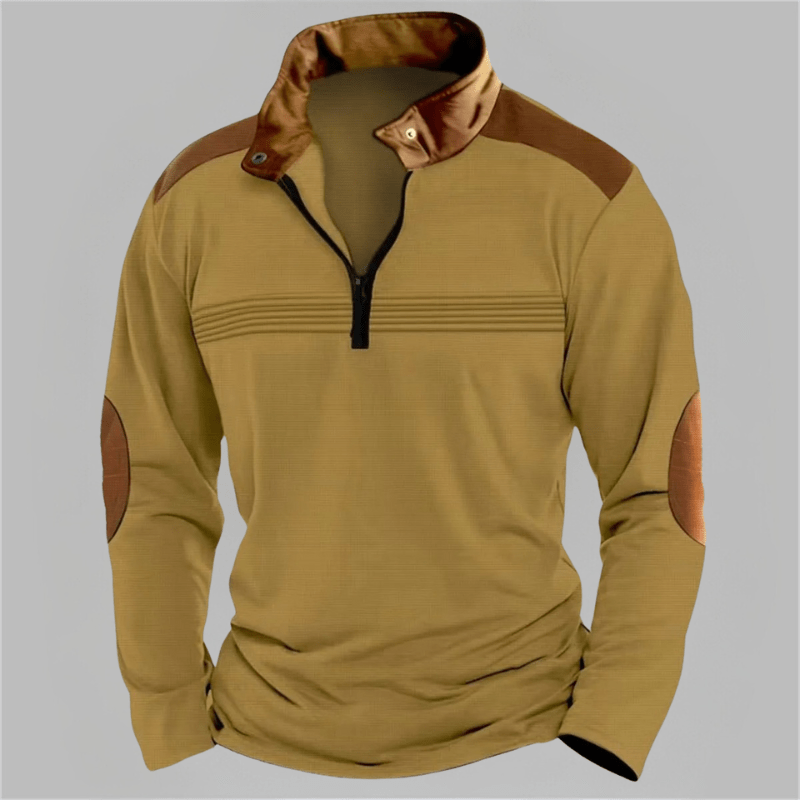 Reid | Casual Detail Half-Zip Sweater