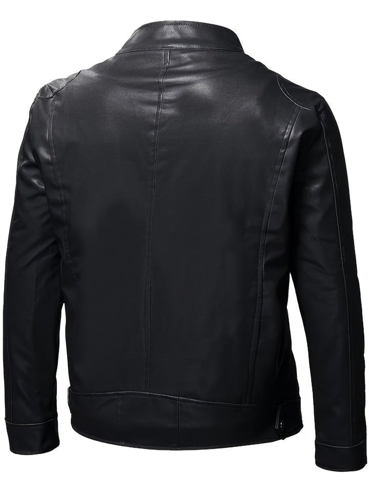 Ethan | Sleek Stand-Collar Moto Jacket