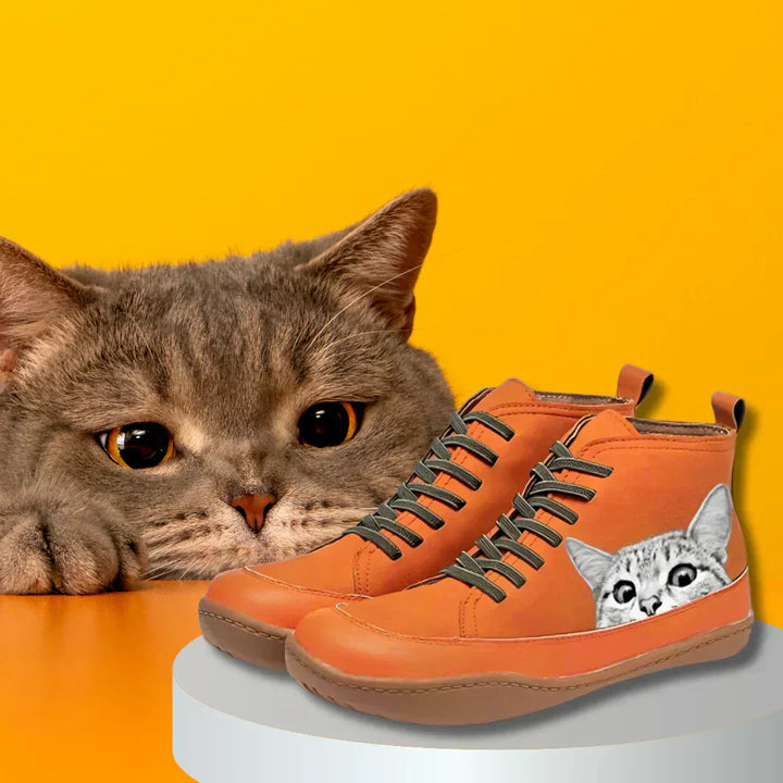 Elena | Leather Boots for Cat Lovers