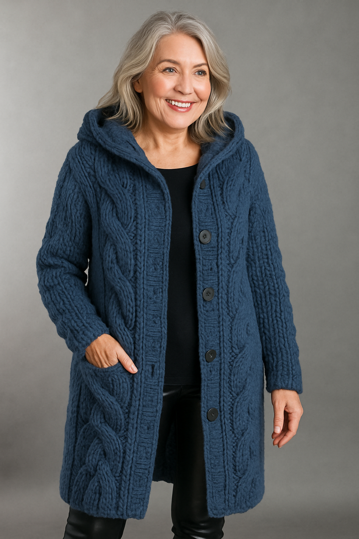 Karina | Elegant Cosy Coat With Tummy Coverage