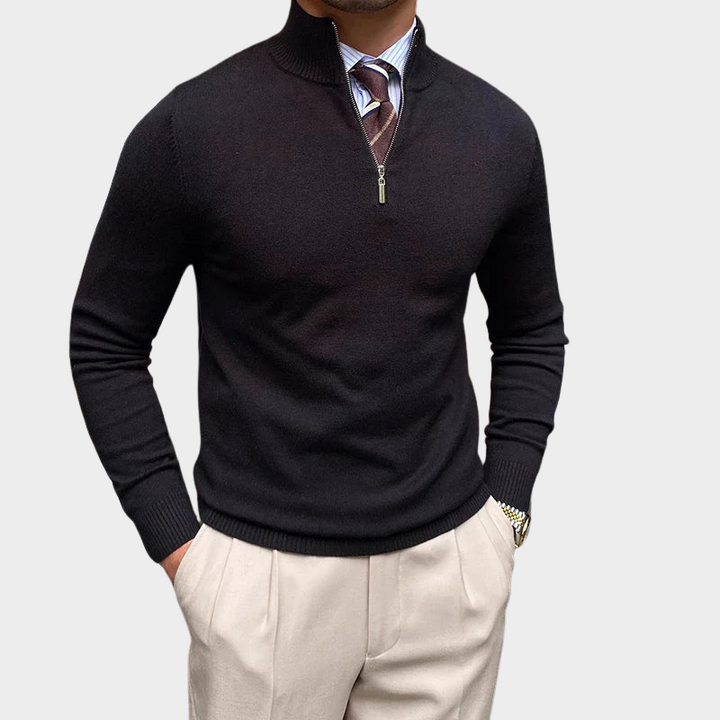 Jeffrey | Premium Quarter-Zip Sweater