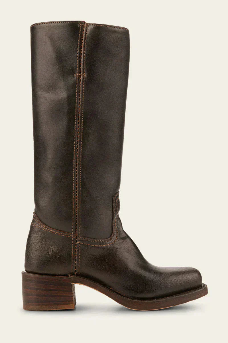 Knee-High Boots with Slim Fit and Structured Sole