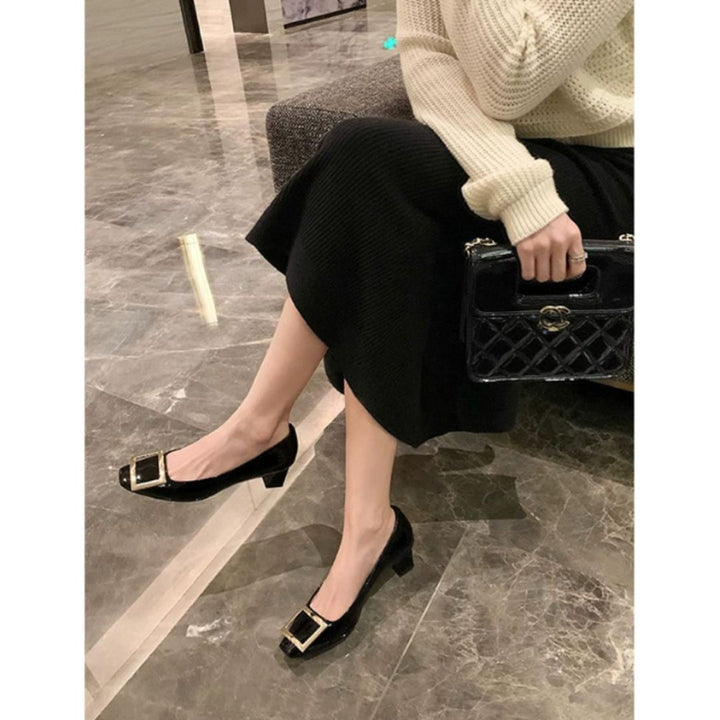 Narella™ | Elegant Mid-Heel Sandals with Square Toe