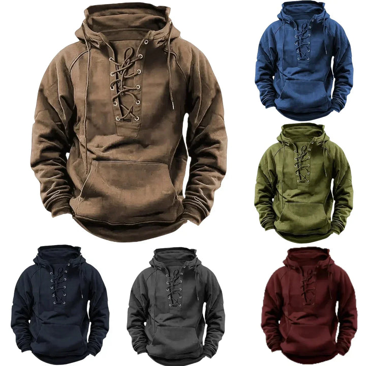 Dawson | Retro Lace-Up Outdoor Hoodie