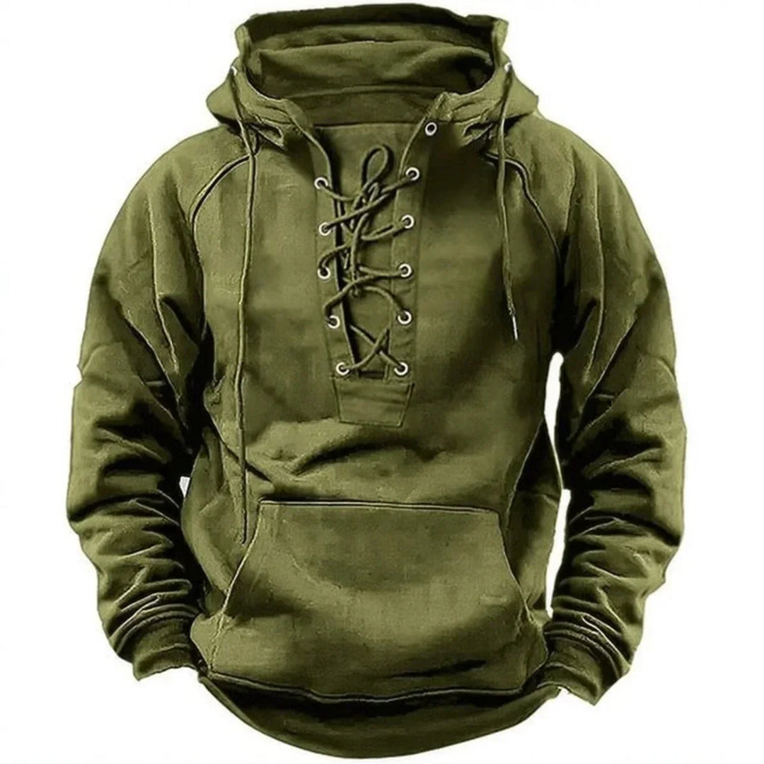 Dawson | Retro Lace-Up Outdoor Hoodie
