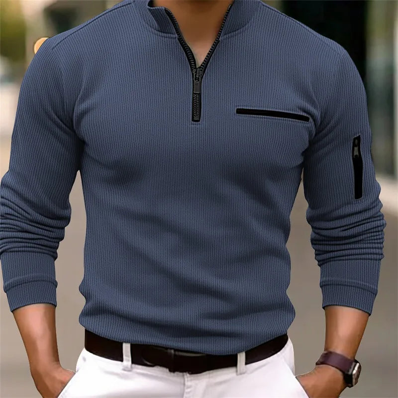 Logan | Classic Quarter Zip Sweater