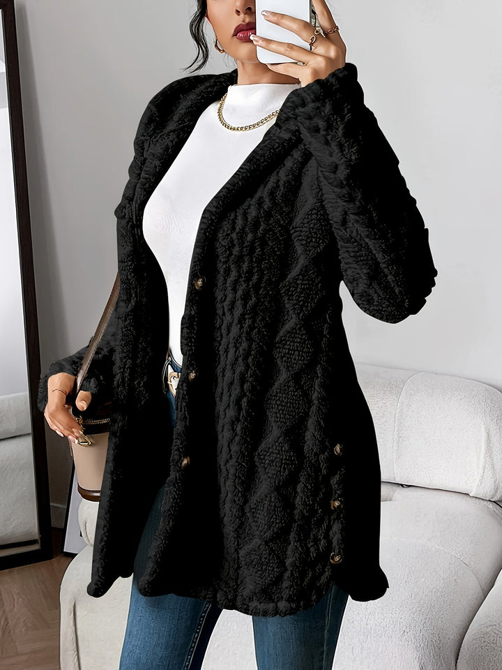Chateau Elise | Plush Hooded Cardigan