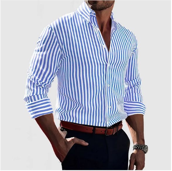 Ronan | Classic Striped Button-Up