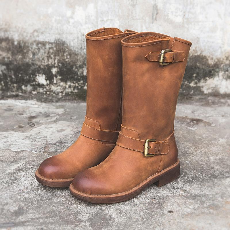 Elise Buckle Boots – Bold Style, Effortless Comfort