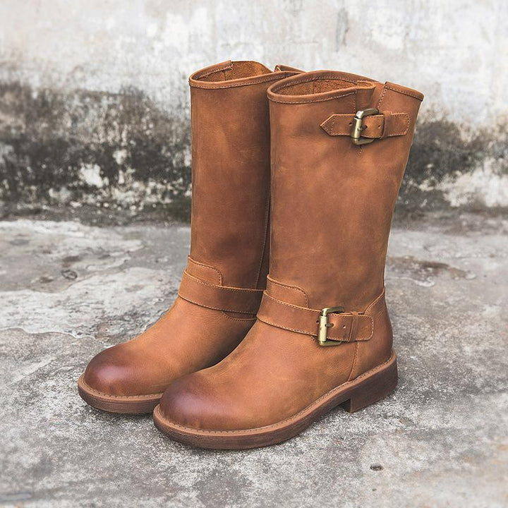 Elise Buckle Boots – Bold Style, Effortless Comfort