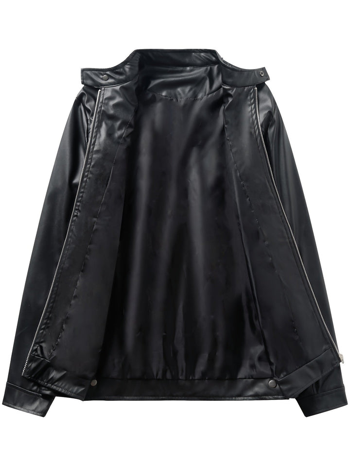 Ethan | Sleek Stand-Collar Moto Jacket