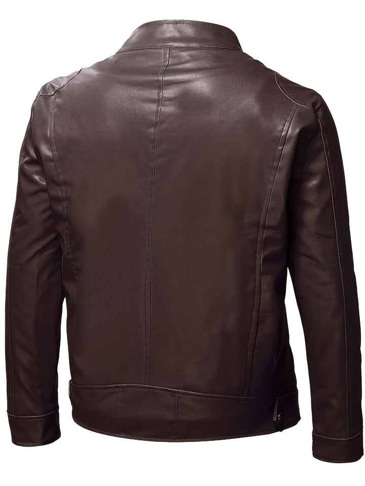 Ethan | Sleek Stand-Collar Moto Jacket