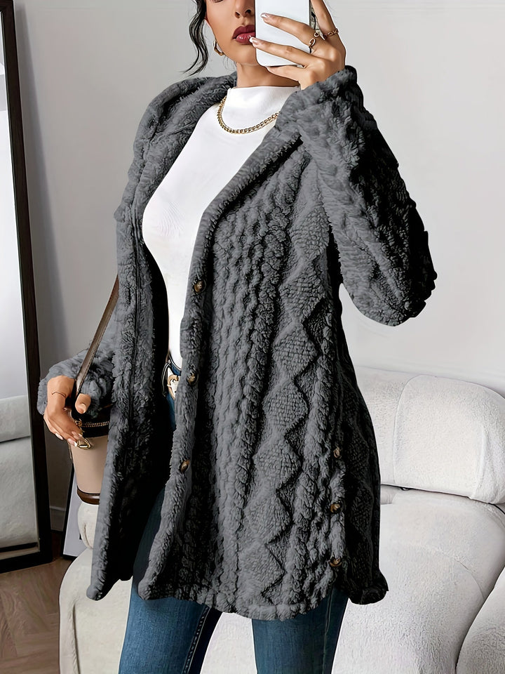 Chateau Elise | Plush Hooded Cardigan