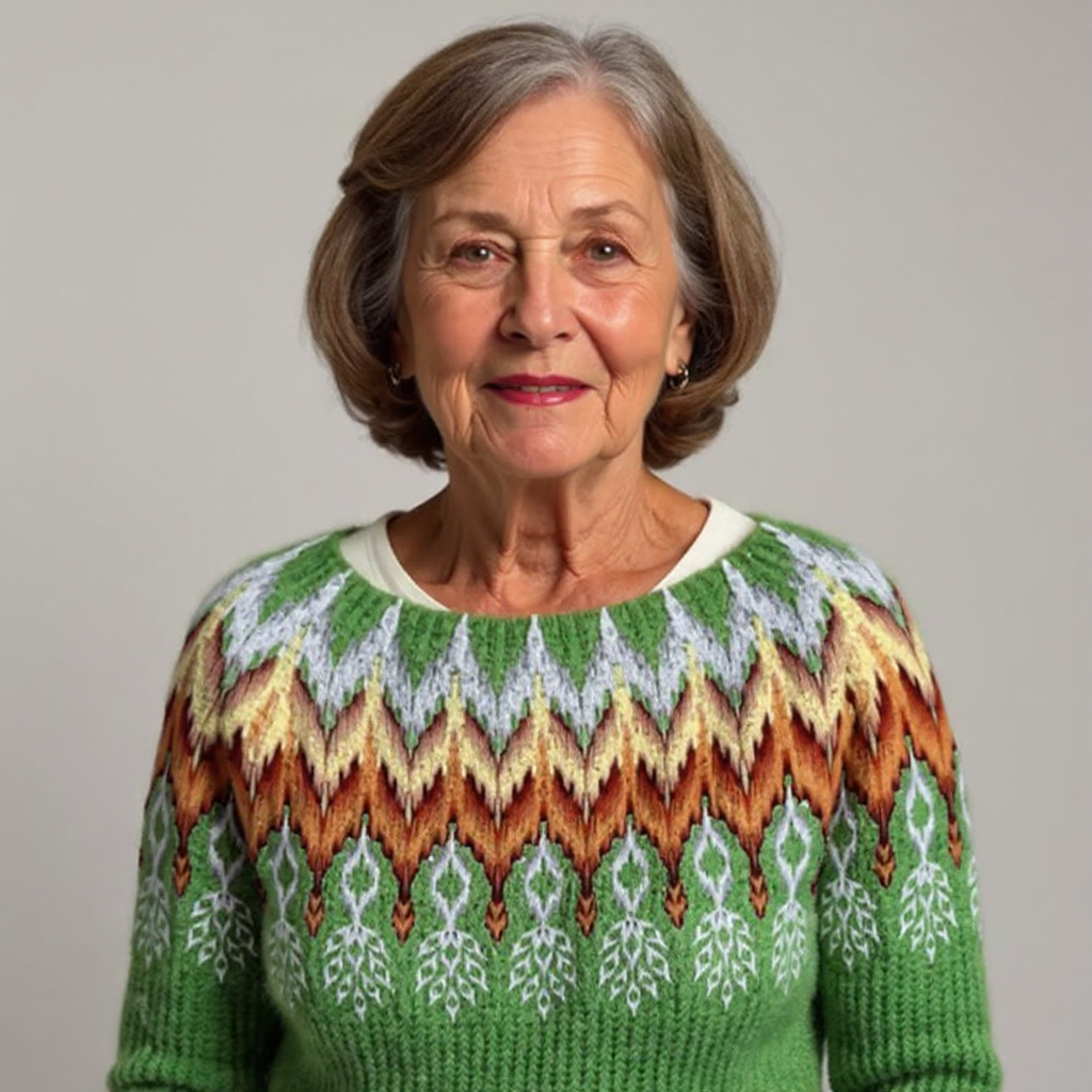 JJ New york - Classic Icelandic Wool Knit Sweater