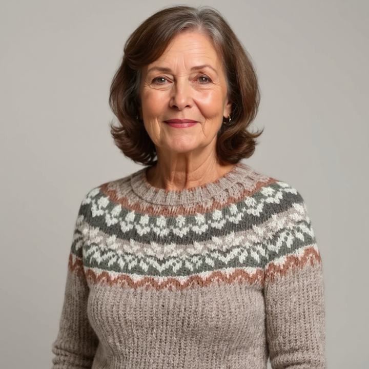 JJ New york - Classic Icelandic Wool Knit Sweater