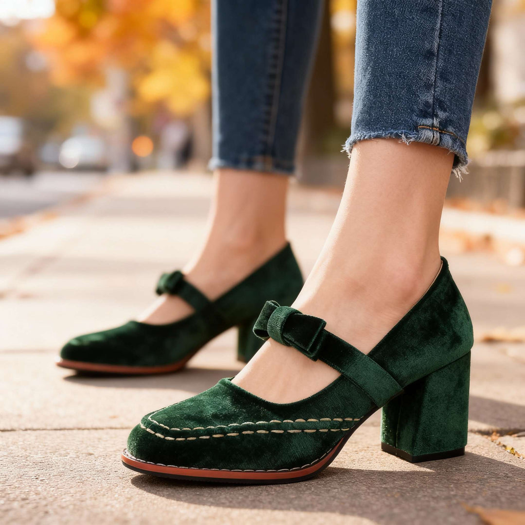 Alessia | Velvet Loafers