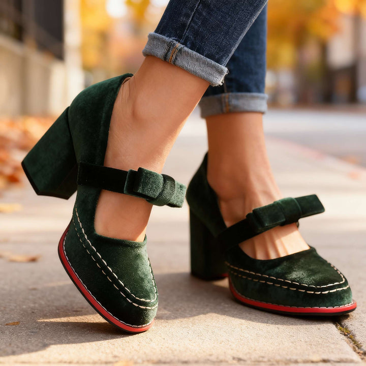 Alessia | Velvet Loafers