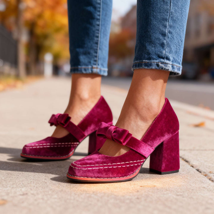 Alessia | Velvet Loafers
