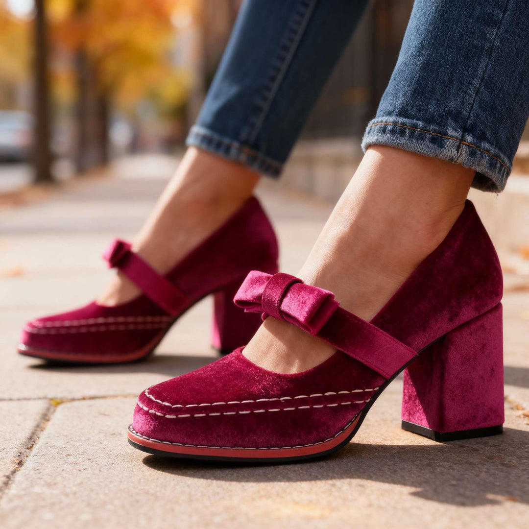Alessia | Velvet Loafers