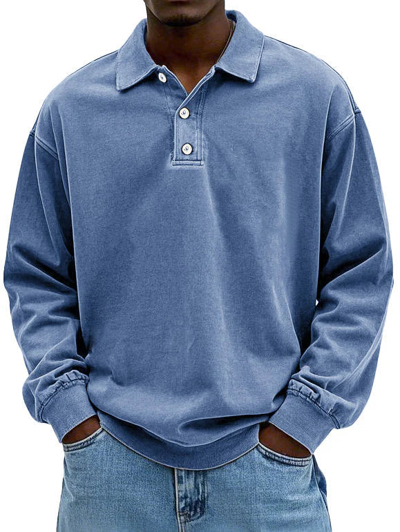 Rowan | Smart Casual Everyday Polo Sweatshirt